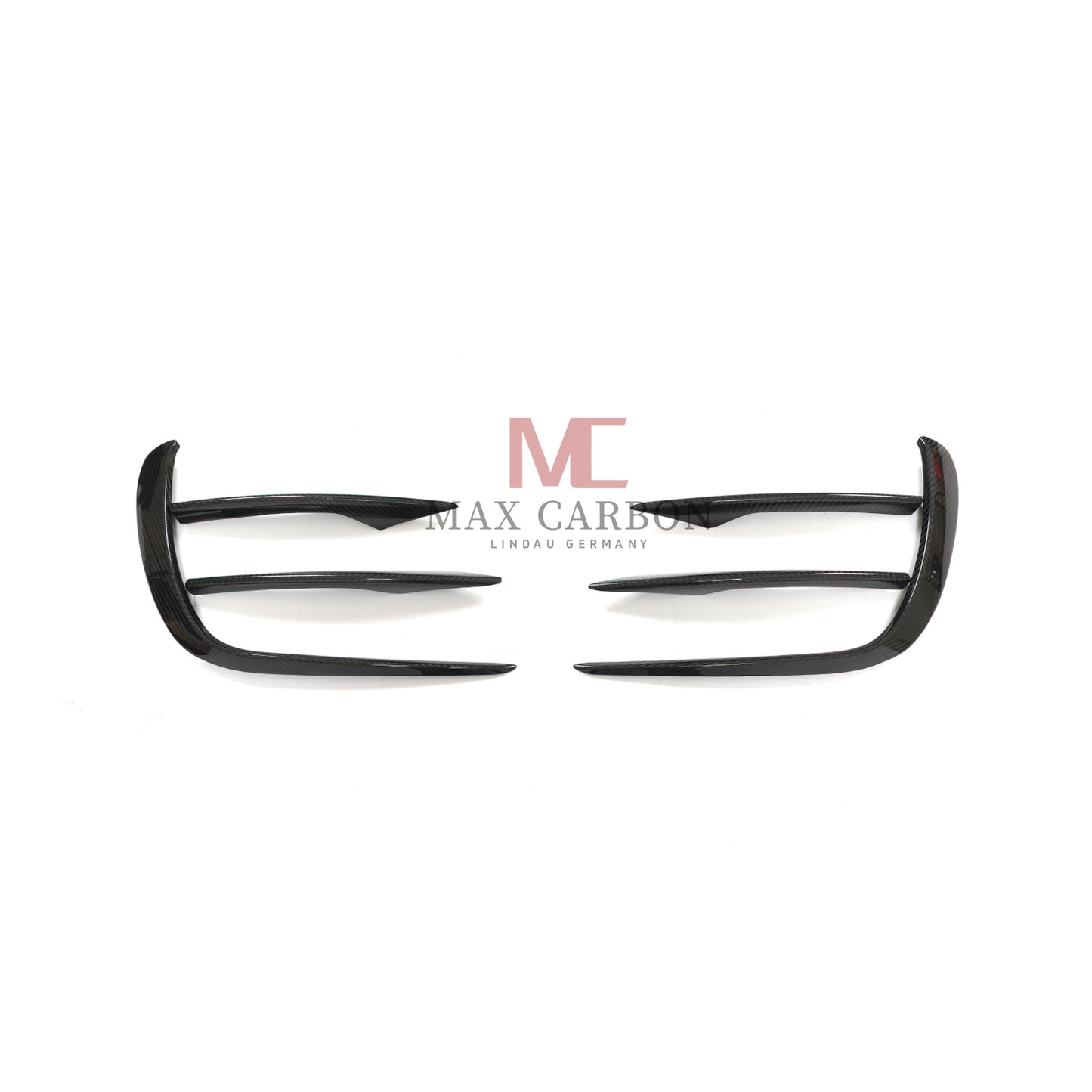 MC Performance 6 pièces Canards de pare-chocs avant en carbone pour Mercedes Benz classe E W213 S213 E300 E350 E400 E450