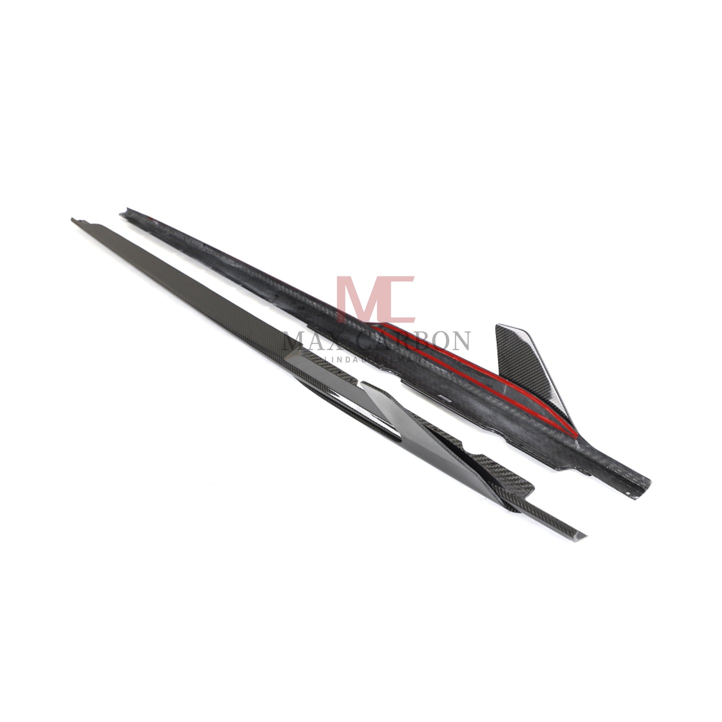 MC MAX CARBON DRY CARBON Performance side skirts flaps suitable for Audi R8 4S 