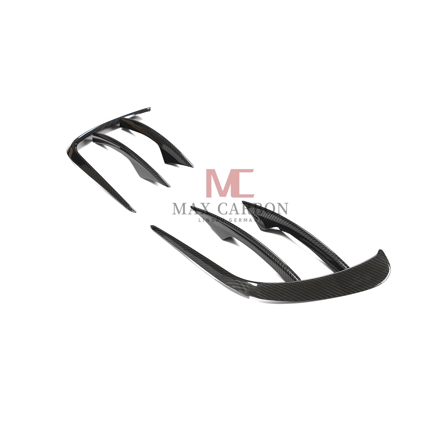 MC Performance 6 pièces Canards de pare-chocs avant en carbone pour Mercedes Benz classe E W213 S213 E300 E350 E400 E450