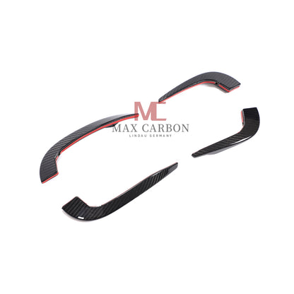 MC Performance Dry Carbon AERO FLICKER Flaps Fixation canards avant pour AUDI RS3 8V 