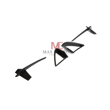 MC MAX CARBON DRY CARBON PREPREG Front Blenden AERO FLICKER für BMW G14 G15 G16 M850i