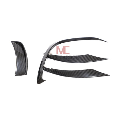 Becquet de lèvre avant à bord détachable MC MAX CARBON Performance pour berline Mercedes Benz classe A W177