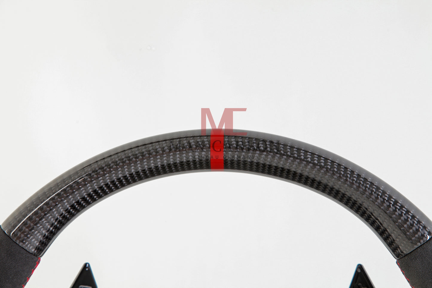 MC MAX CARBON Performance Dry Carbon complete steering wheel with buttons and shift paddles replacement for Audi R8 4S 