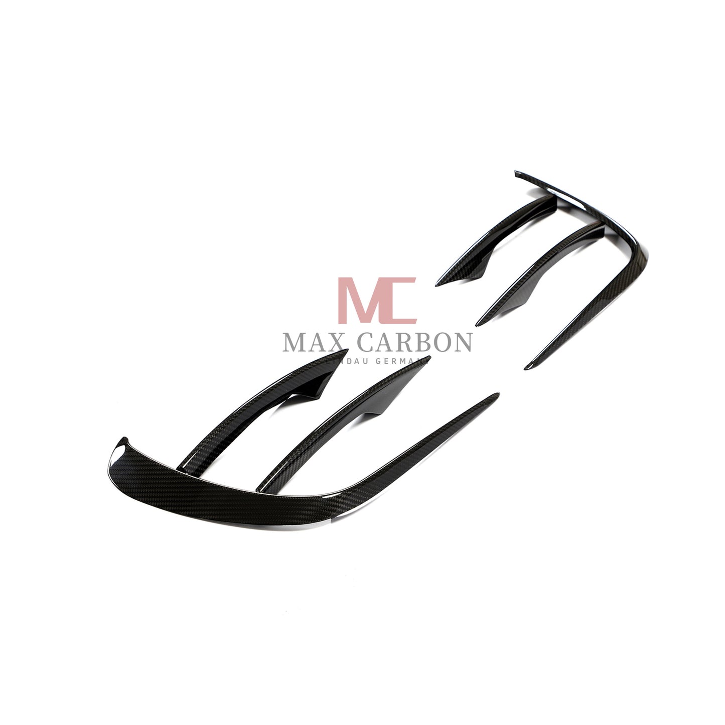 MC Performance 6 pièces Canards de pare-chocs avant en carbone pour Mercedes Benz classe E W213 S213 E300 E350 E400 E450
