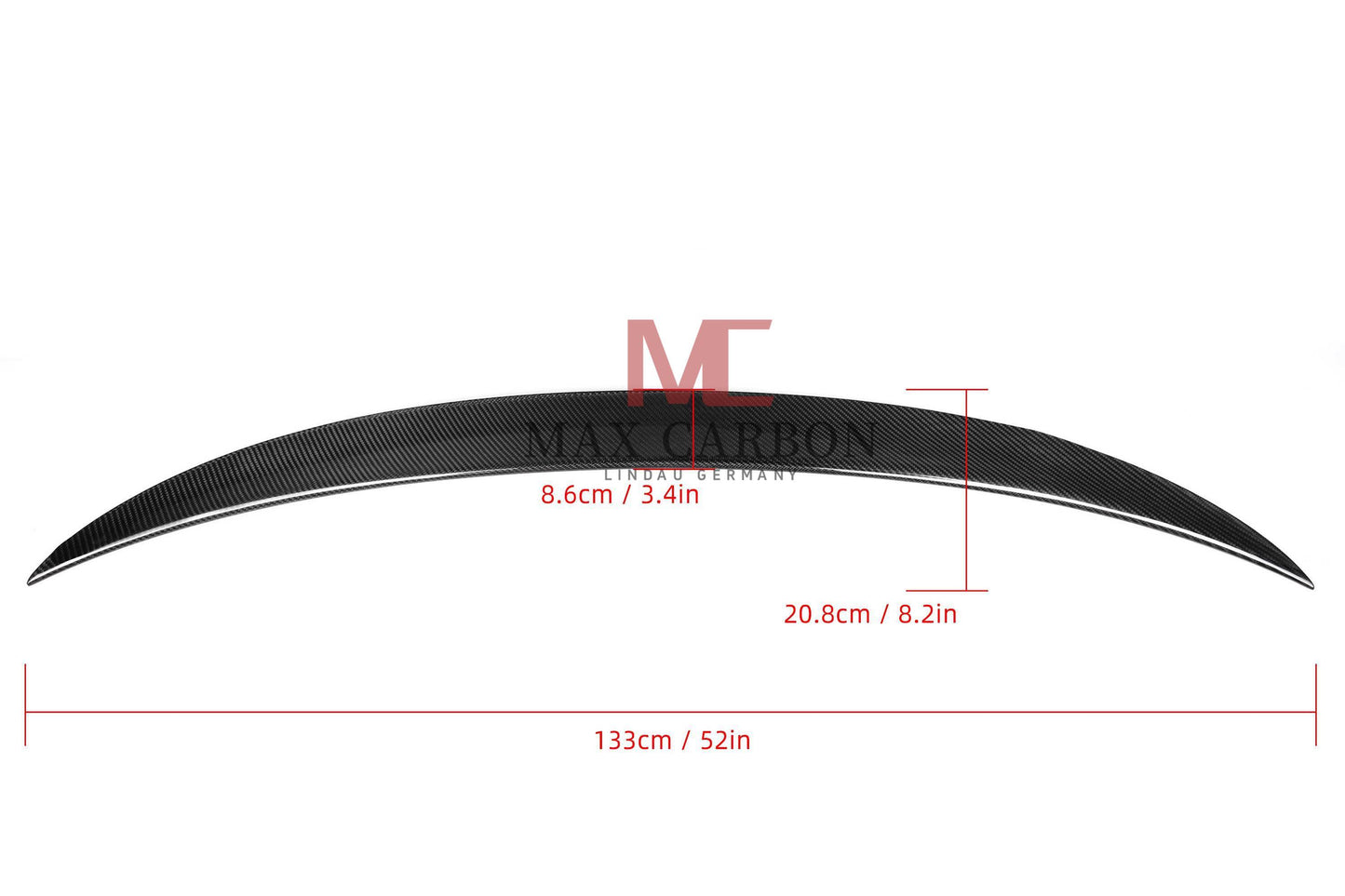 MC MAX CARBON Dry Carbon Prepreg Sport Rear Large Spoiler Lip for BMW G11 G12 