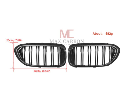 MC MAX CARBON Dry Carbon Performance Ziergitter Kühlergrill Ersatz für BMW M5 F90 vor LCI G30 G31 5er vor LCI