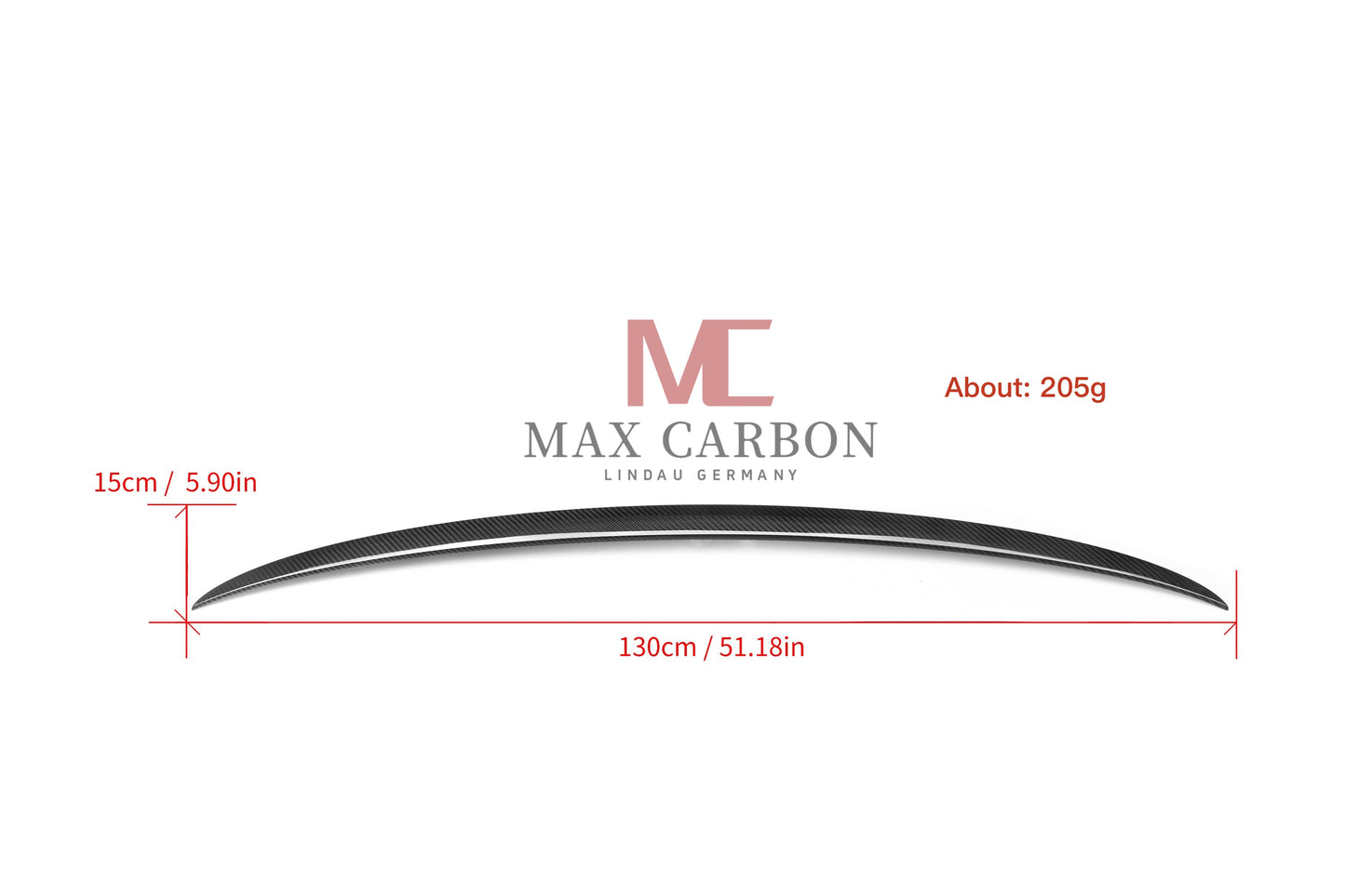MC MAX CARBON Dry Carbon Prepreg Sport Heck Spoiler Lippe für BMW 7er G70