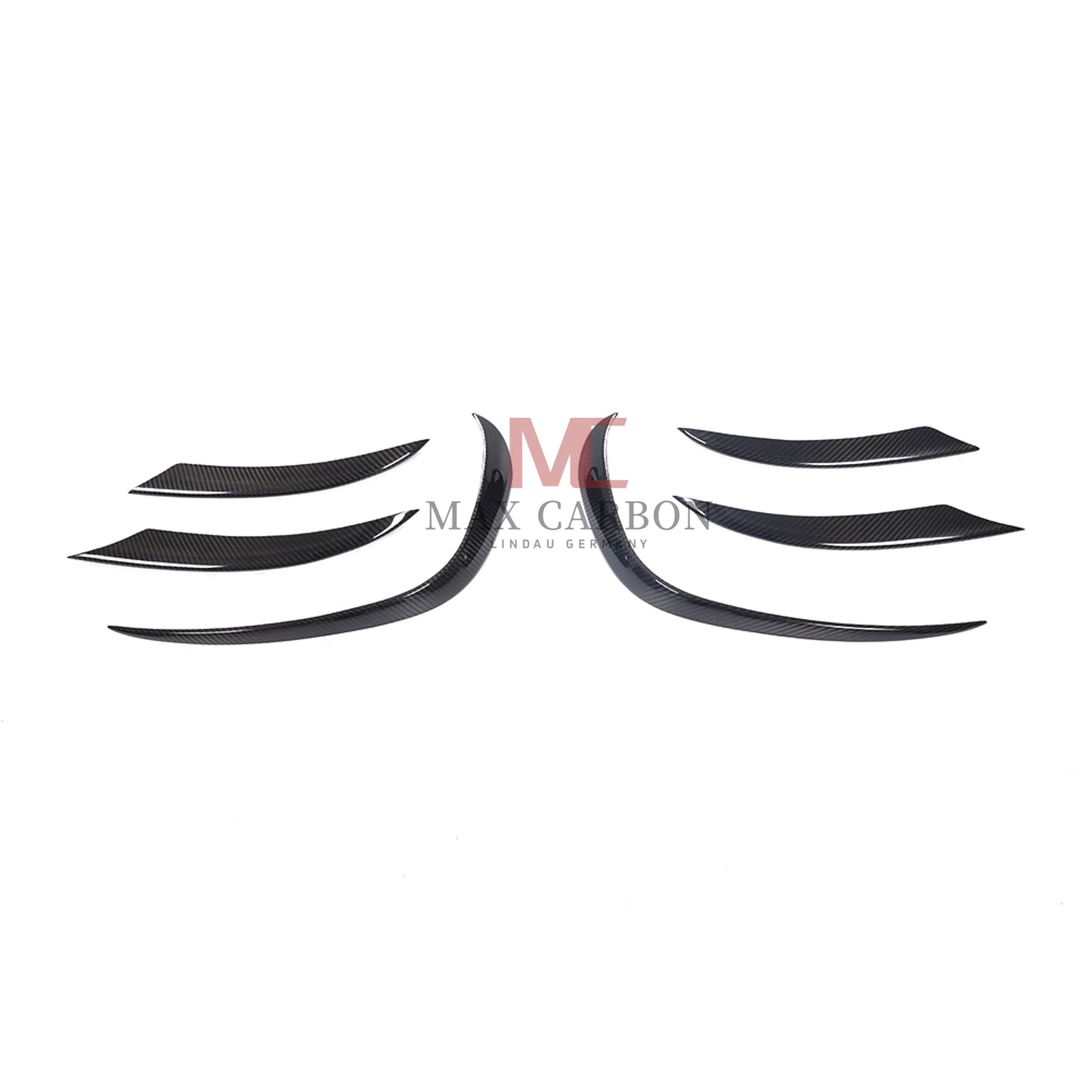 MC MAX CARBON Performance W205 C205 A205 S205 Front Bumper Canards for Mercedes Benz C Class Sport 
