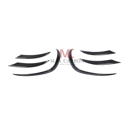 MC MAX CARBON Performance W205 C205 A205 S205 Front Bumper Canards for Mercedes Benz C Class Sport 