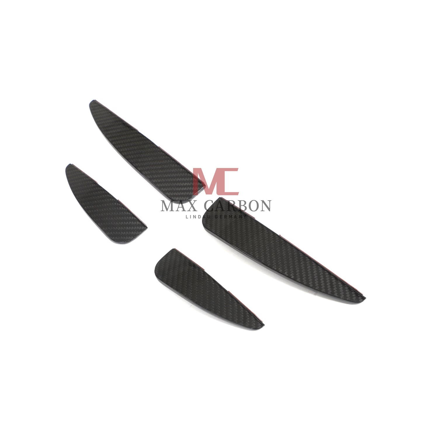 MC MAX CARBON DRY CARBON Performance AERO FLICKER FLAPS Canards suitable for Audi R8 4S 