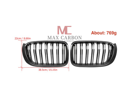 MC MAX CARBON Performance calandre décorative remplacement de calandre pour BMW X3 LCI F25 X4 F26 