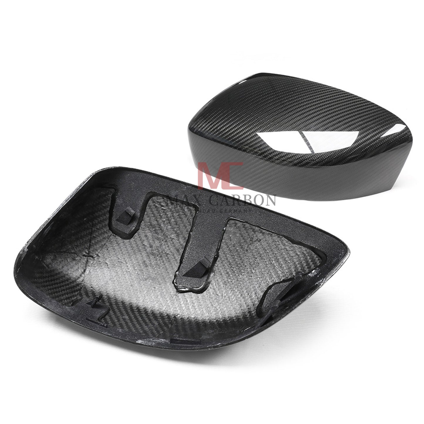 MC MAX CARBON Performance replacement mirror caps for Maserati Levante M161 GT GTS Trofeo Modena 