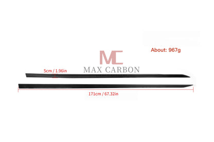 MC MAX CARBON Dry Carbon Prepreg Seitenschweller Aufsatz für BMW 5er G60 G61