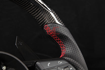 Volant Intelligent MC MAX CARBON Performance Carbone Sec LED Sport pour Audi R8 4S