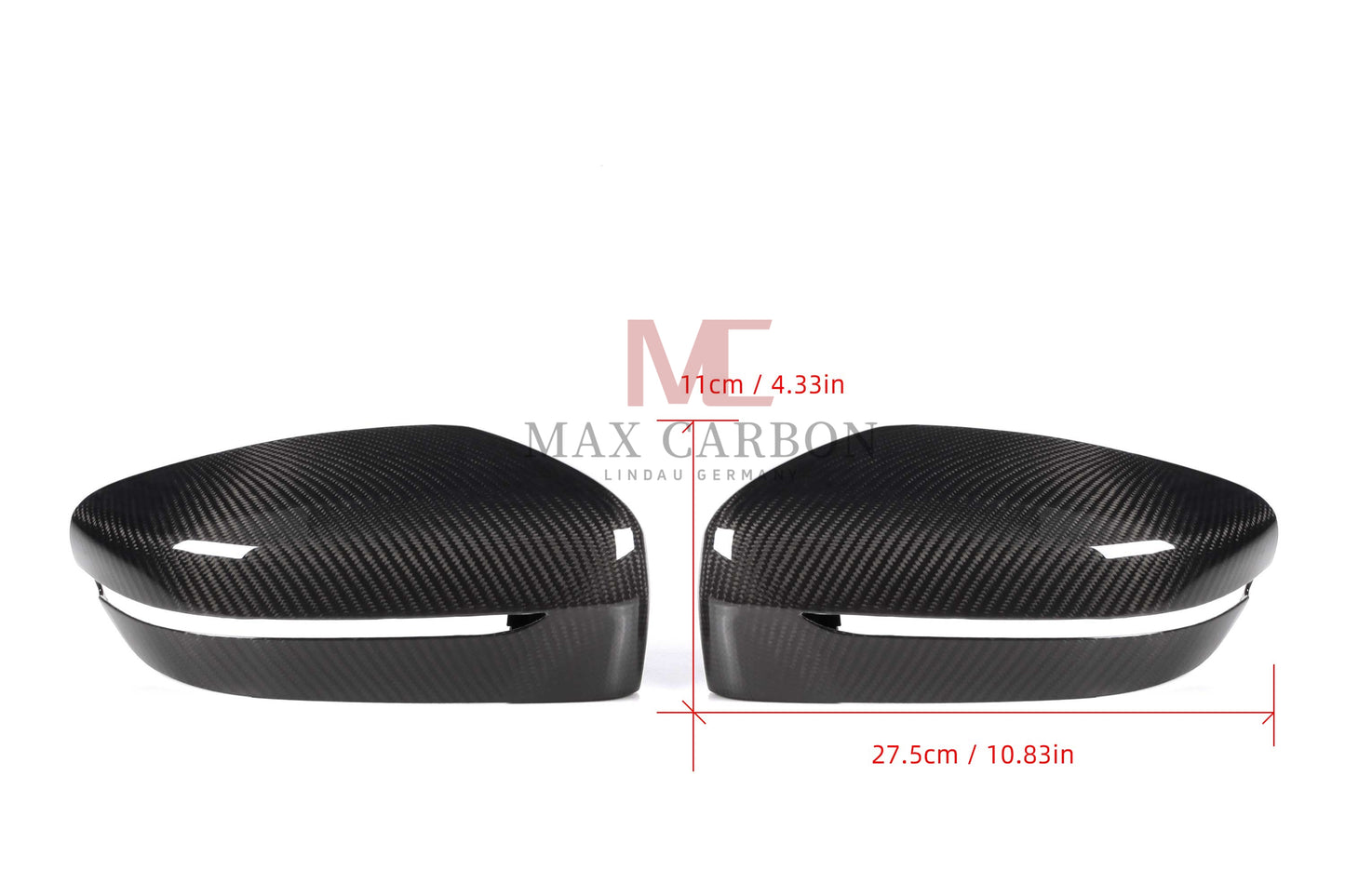 MC MAX CARBON Spiegelkappen Ersatz Standard Mirror Caps für BMW G20 G21 G22 G23 G26 G42 G30 G31 G32 G14 G15 G16