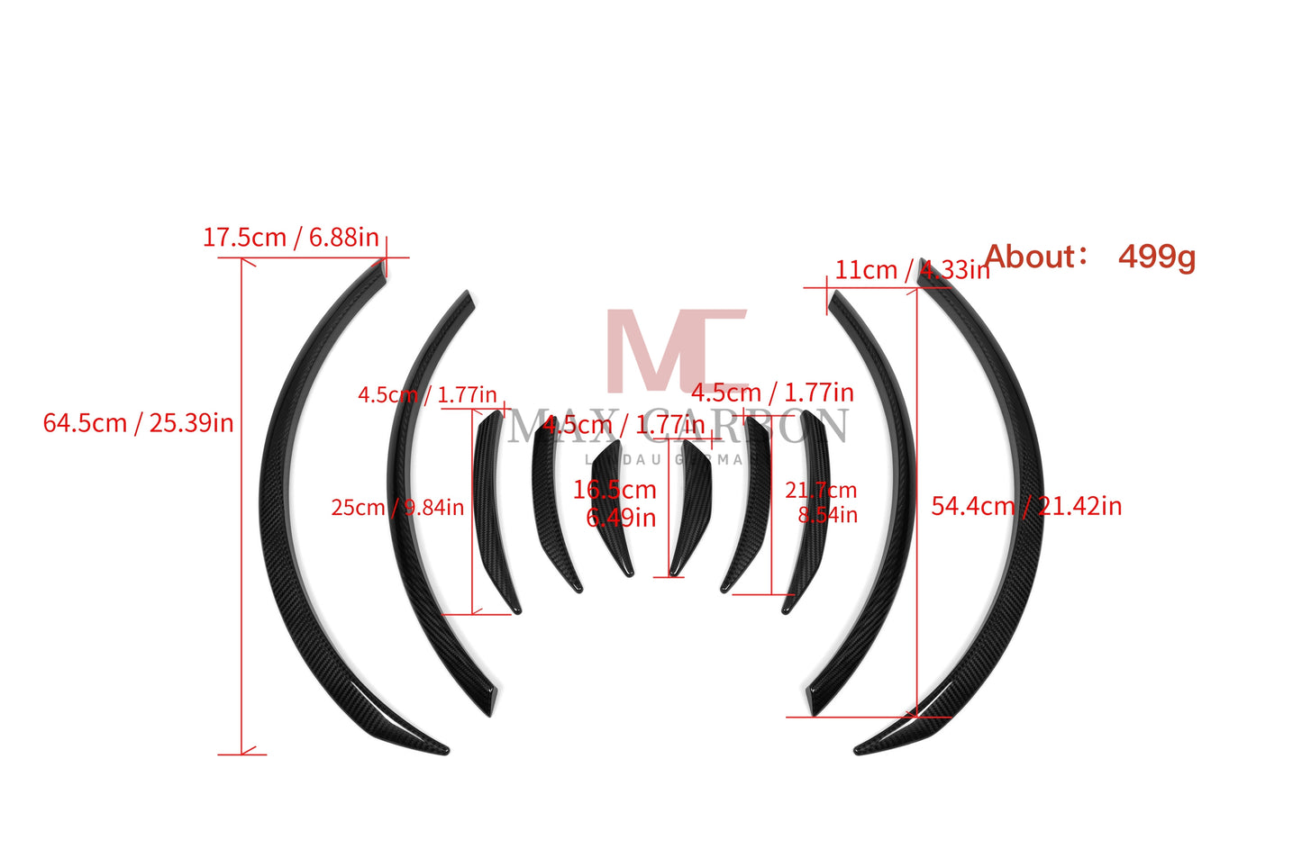 MC MAX CARBON Performance Dry Carbon wheel house preparation covers for BMW 4 Series G26 all models 