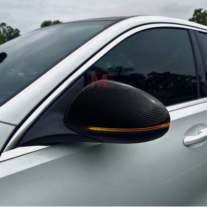 MAX CARBON Performance – coques de rétroviseurs en carbone sec, pour Mercedes classe C 206 classe E 214 CLE classe 236 classe S 223 
