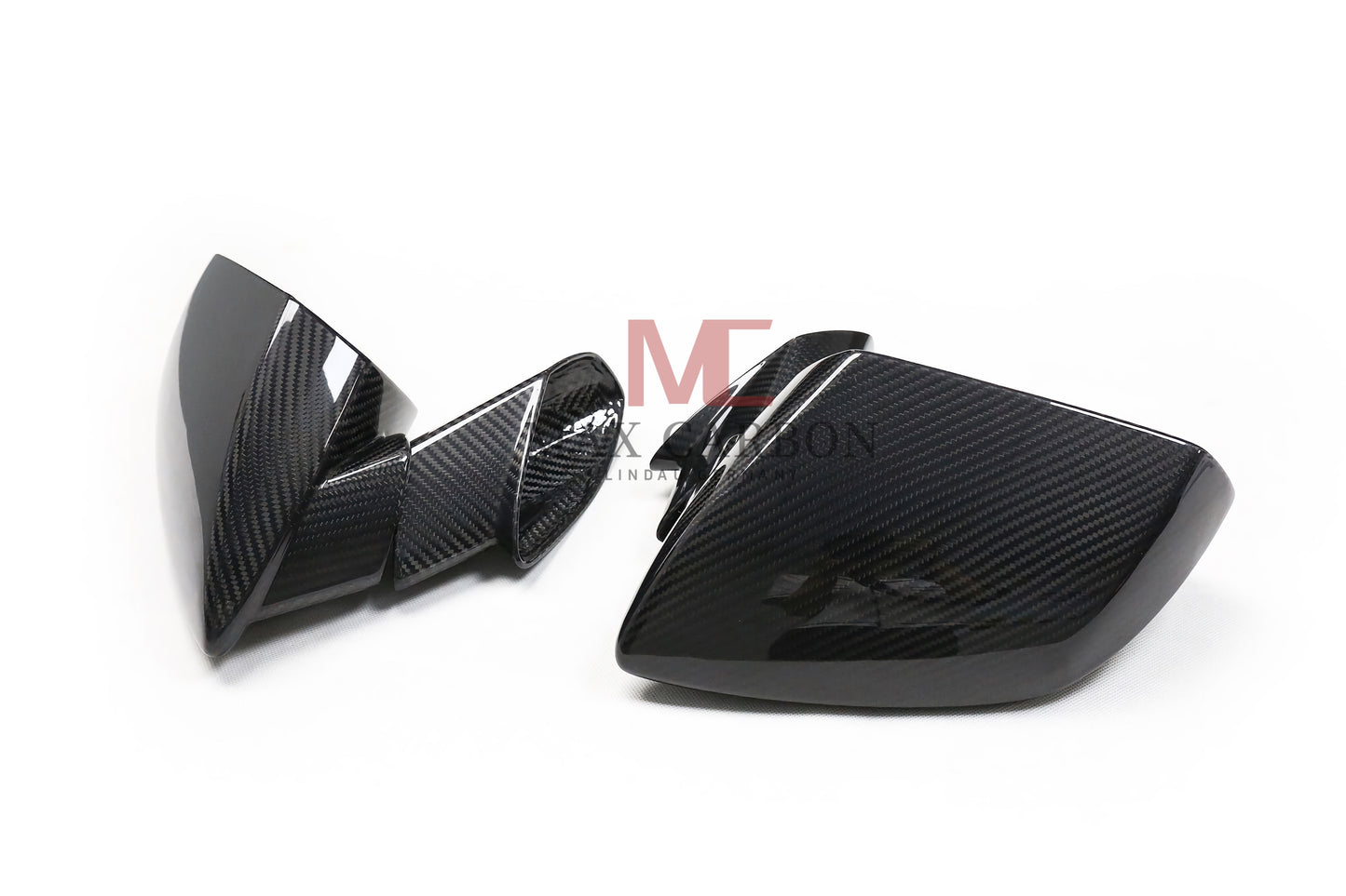 MC MAX CARBON Performance replacement mirror caps suitable for Lamborghini Huracán 2014 to 2020 