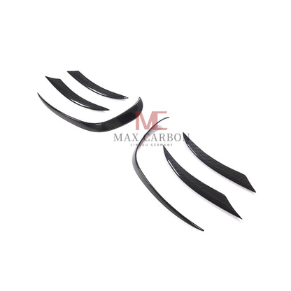 MC MAX CARBON Performance W205 C205 A205 S205 Front Bumper Canards for Mercedes Benz C Class Sport 