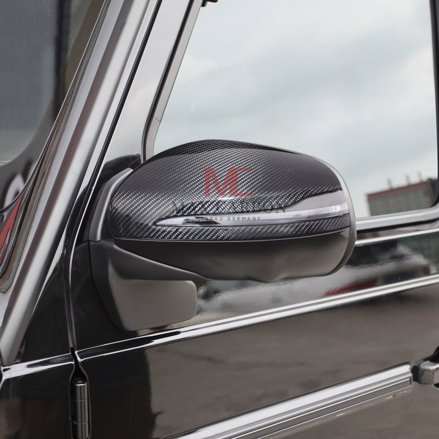 Coques de rétroviseurs MC MAX CARBON Performance Carbone Sec pour Mercedes Classe G W464 GLS GLE 