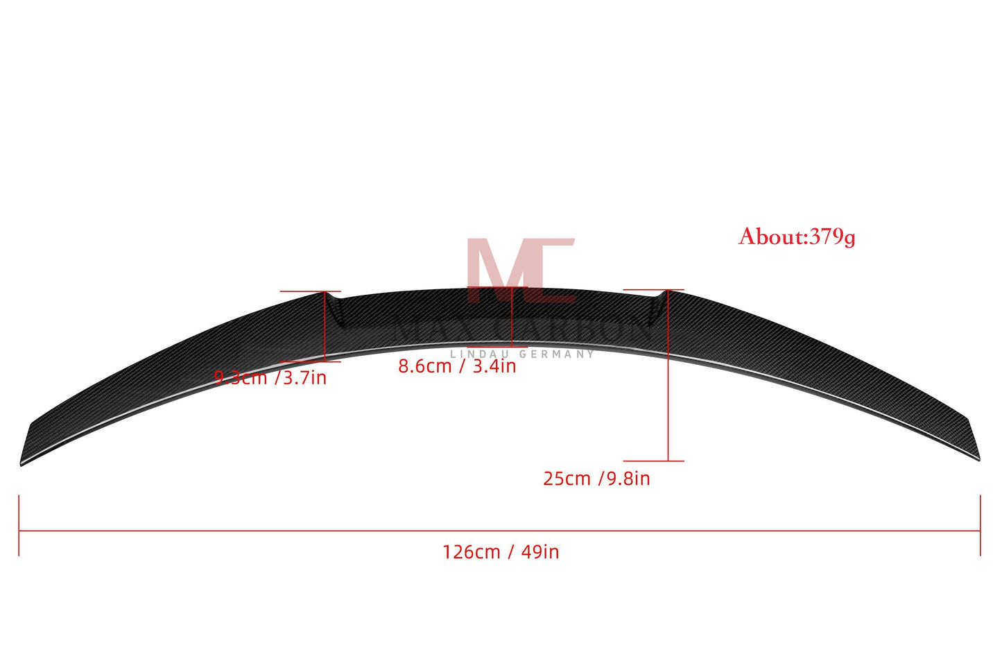 MC MAX CARBON Dry Carbon Prepreg Sport Heck Großer Spoiler Lippe für BMW 5er F10 M5