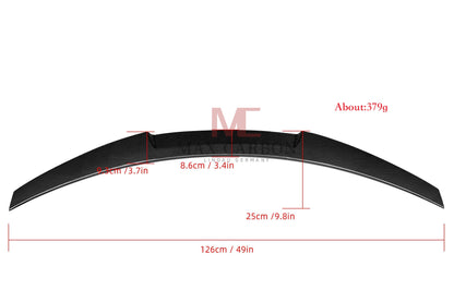 MC MAX CARBON Dry Carbon Prepreg Sport Heck Großer Spoiler Lippe für BMW 5er F10 M5