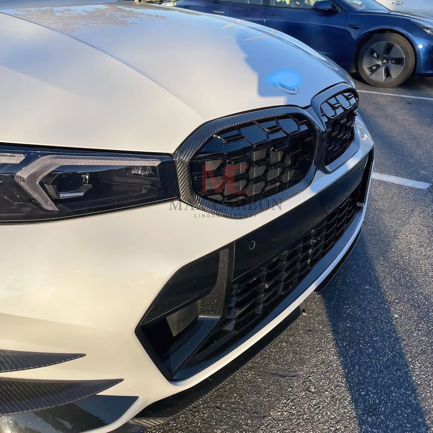 MC MAX CARBON Dry Carbon Ziergitter Grill Kühlergrill Ersatz für BMW G20 G21 inkl. M340i