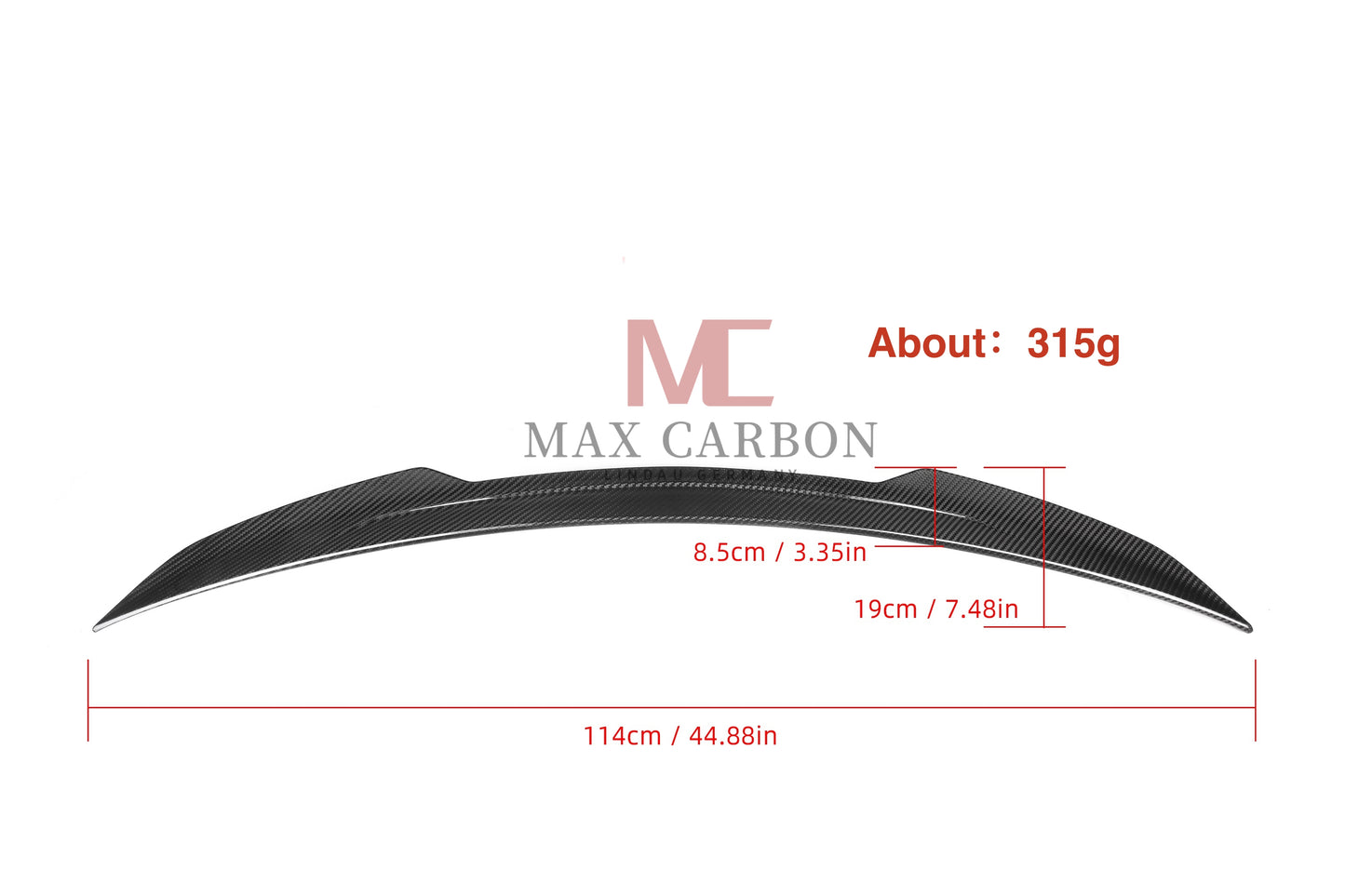 Lèvre de becquet arrière MC MAX CARBON Performance, pour Mercedes Benz W118 classe CLA AMG CLA45 CLA35 