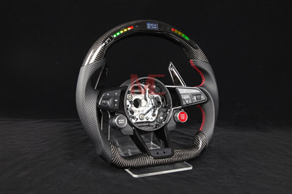Volant Intelligent MC MAX CARBON Performance Carbone Sec LED Sport pour Audi R8 4S