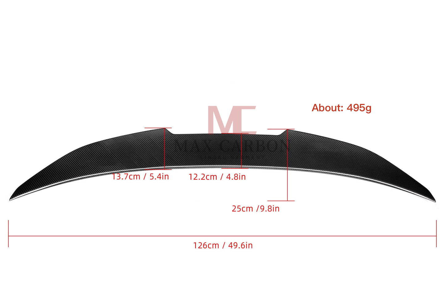 MC MAX CARBON Dry Carbon Prepreg Sport Heck Großer Spoiler Lippe für BMW 5er F10 M5