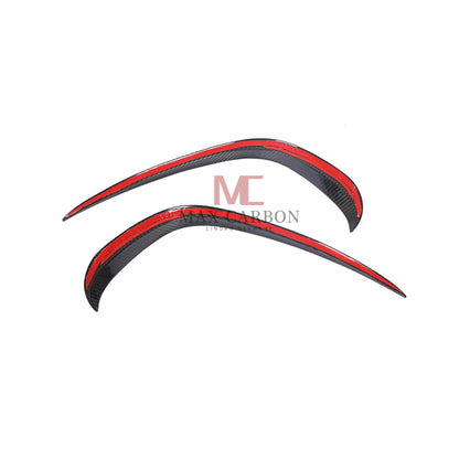 MC MAX CARBON Performance W205 C205 A205 S205 Front Bumper Canards for Mercedes Benz C Class Sport 