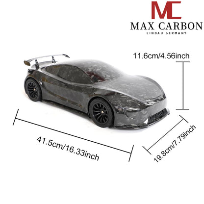 MAX CARBON Lifestyle Véritable carbone Forgé Carbone Hybride Modèle de voiture en carbone sec Préimprégné 1:18 Modèle de voiture de sport