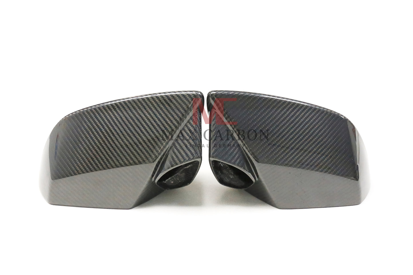 MC MAX CARBON Performance replacement mirror caps suitable for Lamborghini Huracán 2014 to 2020 