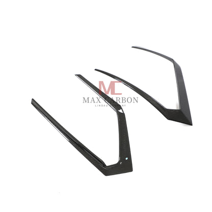 Bandes d'aération de pare-chocs arrière MC MAX CARBON Performance pour Lamborghini Urus Sport Utility 2018 à 2021 