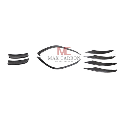 Becquet de lèvre avant à bord détachable MC MAX CARBON Performance pour berline Mercedes Benz classe A W177