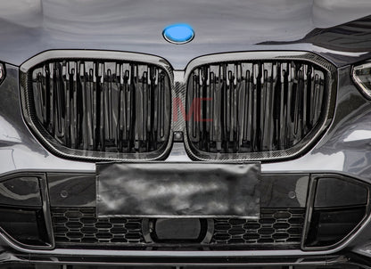 MC MAX CARBON Dry Carbon Performance Ziergitter Kühlergrill Grill Ersatz für BMW X5 X5M G05 F95 vor LCI