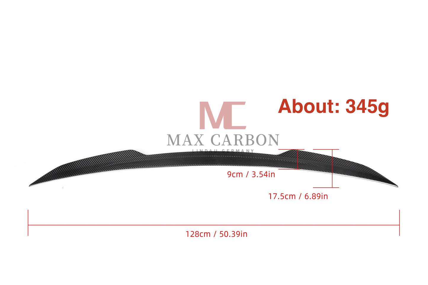 Lèvre de becquet arrière MC MAX CARBON Performance, pour Mercedes Benz classe S W222 berline AMG S63 S500 