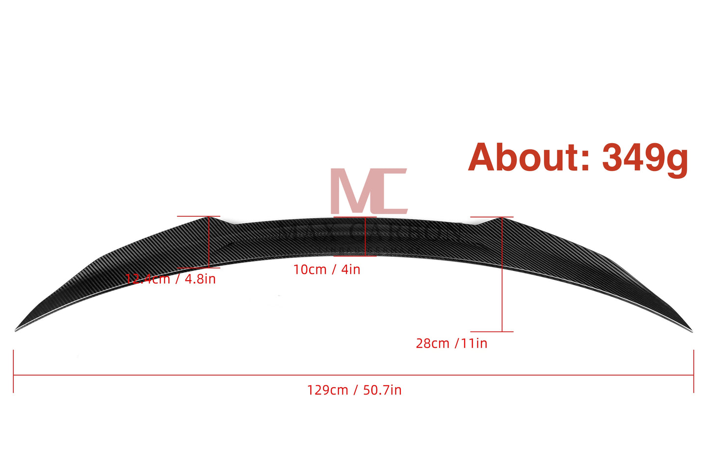 Lèvre de becquet arrière MC MAX CARBON Performance, pour Mercedes Benz classe S C217 coupé S63 S500 