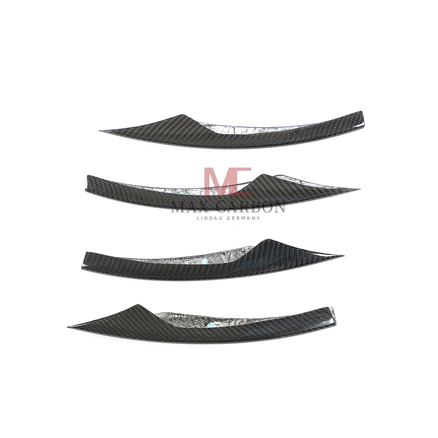 MC Performance 6 pièces Canards de pare-chocs avant en carbone pour Mercedes Benz classe E W213 S213 E300 E350 E400 E450