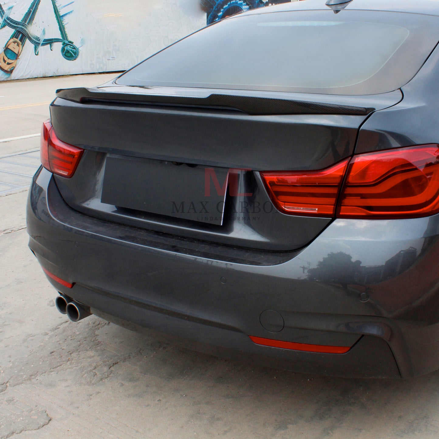 MAX CARBON Performance Sport spoiler lip rear spoiler for BMW 4 Series F36 