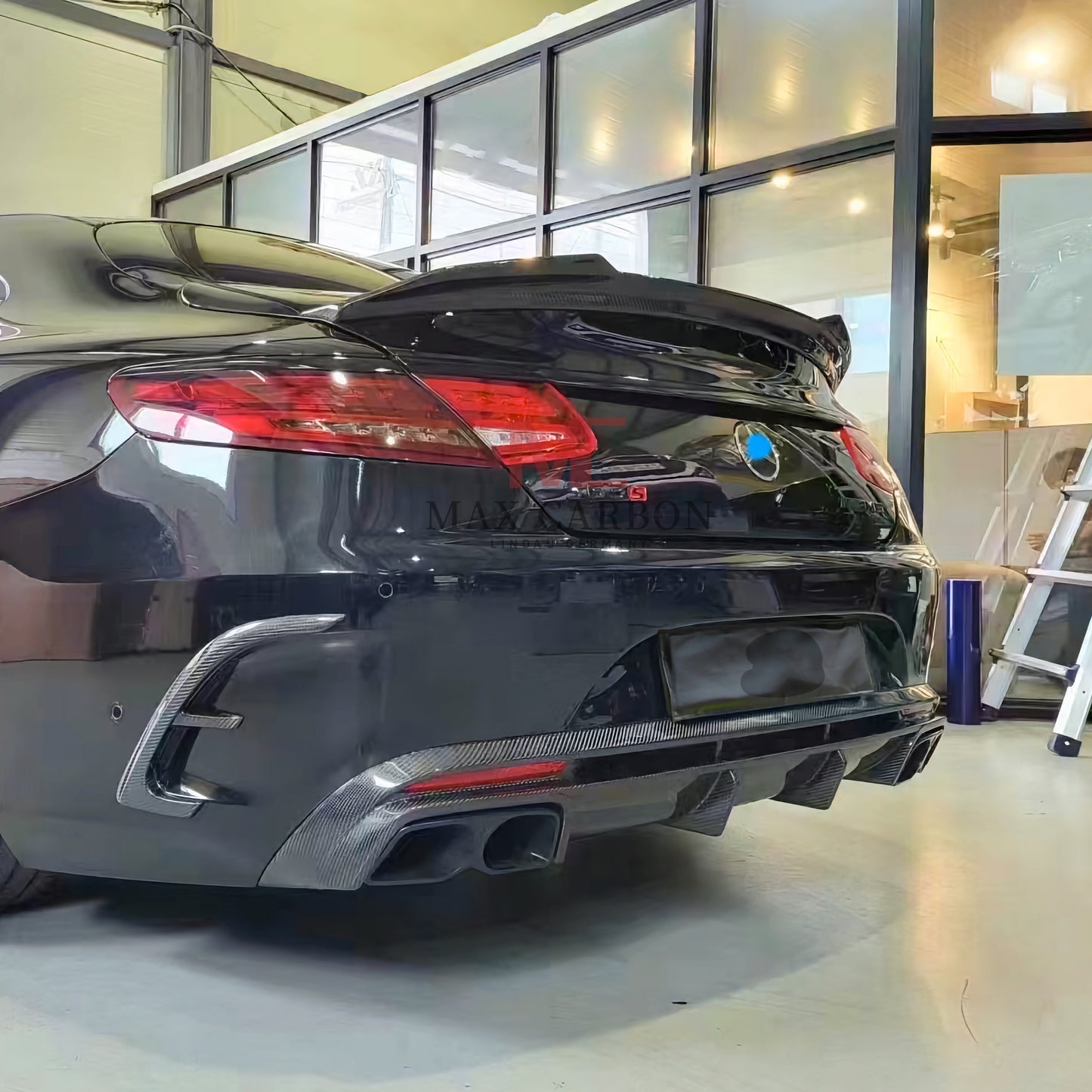 Lèvre de becquet arrière MC MAX CARBON Performance, pour Mercedes Benz classe S W222 berline AMG S63 S500 