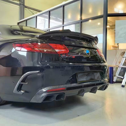 Lèvre de becquet arrière MC MAX CARBON Performance, pour Mercedes Benz classe S W222 berline AMG S63 S500 
