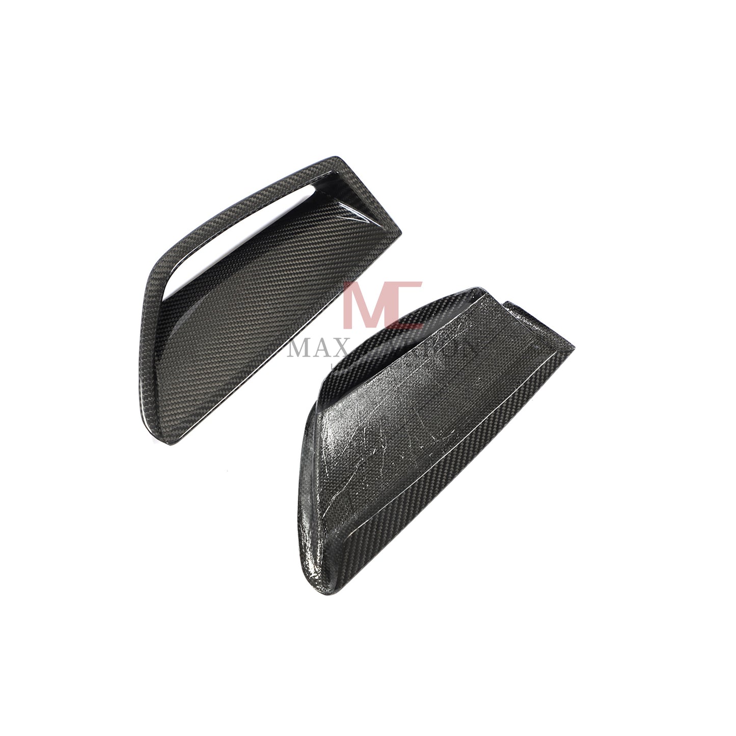 MC MAX CARBON Performance Fiber Front Bumper Scoop Trims für Audi RS6 Avant Wagon