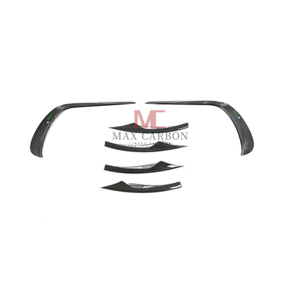 MC Performance 6 pièces Canards de pare-chocs avant en carbone pour Mercedes Benz classe E W213 S213 E300 E350 E400 E450