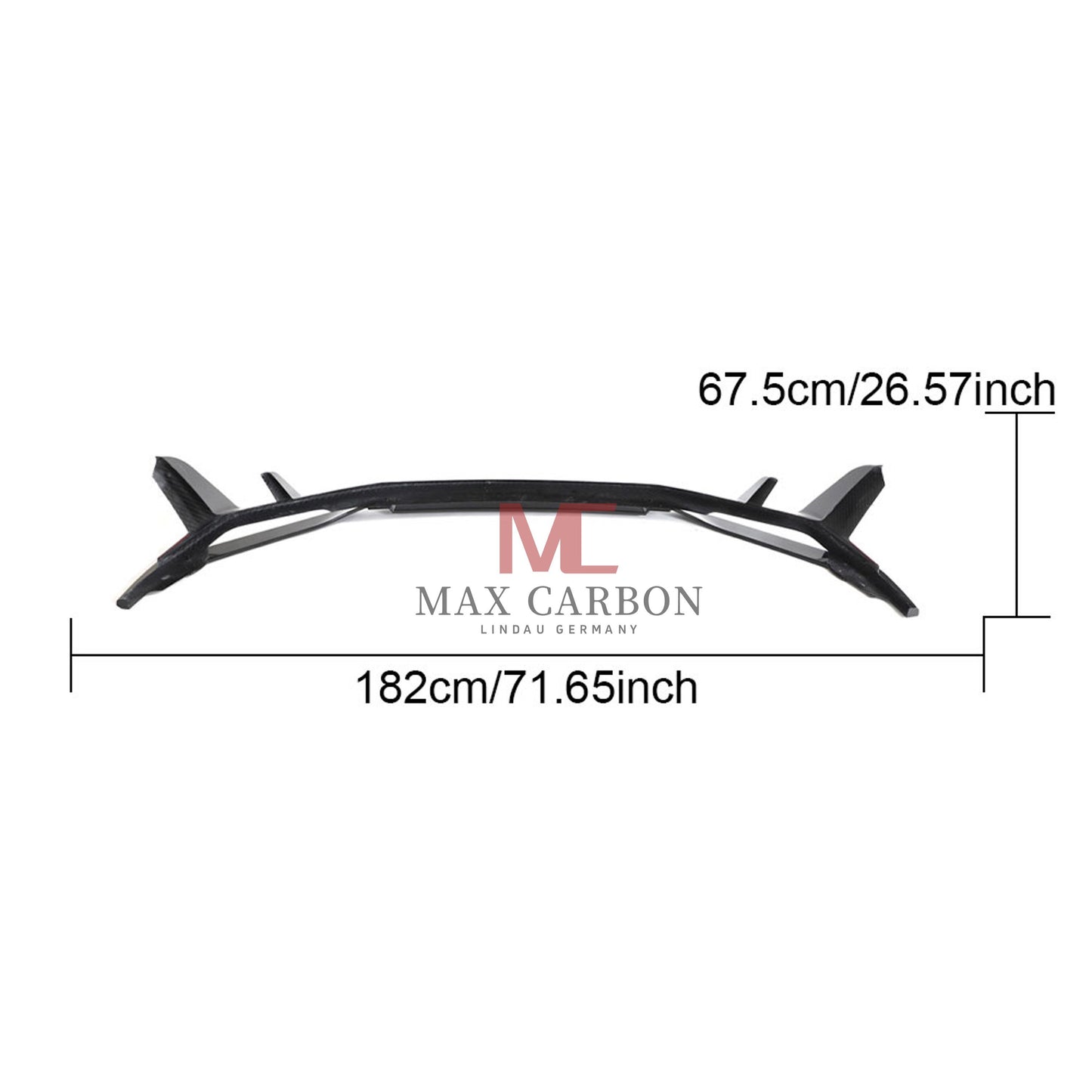 MC MAX CARBON DRY CARBON Performance front lip suitable for Audi R8 4S 
