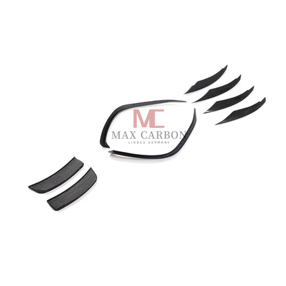 Becquet de lèvre avant à bord détachable MC MAX CARBON Performance pour berline Mercedes Benz classe A W177