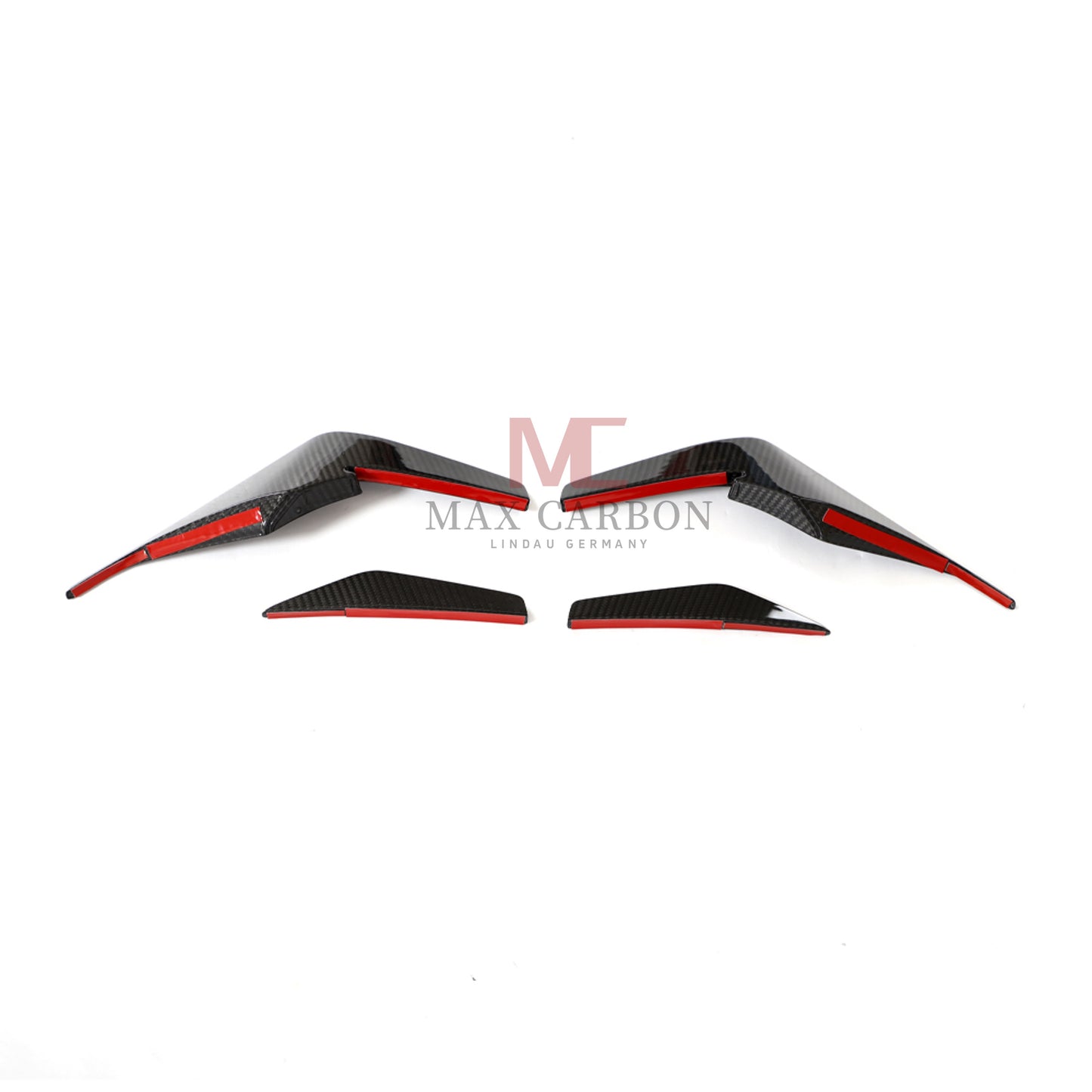 MC MAX CARBON DRY CARBON Performance AERO FLICKER FLAPS Canards suitable for Audi R8 4S 