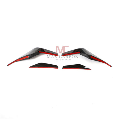 MC MAX CARBON DRY CARBON Performance AERO FLICKER FLAPS Canards suitable for Audi R8 4S 