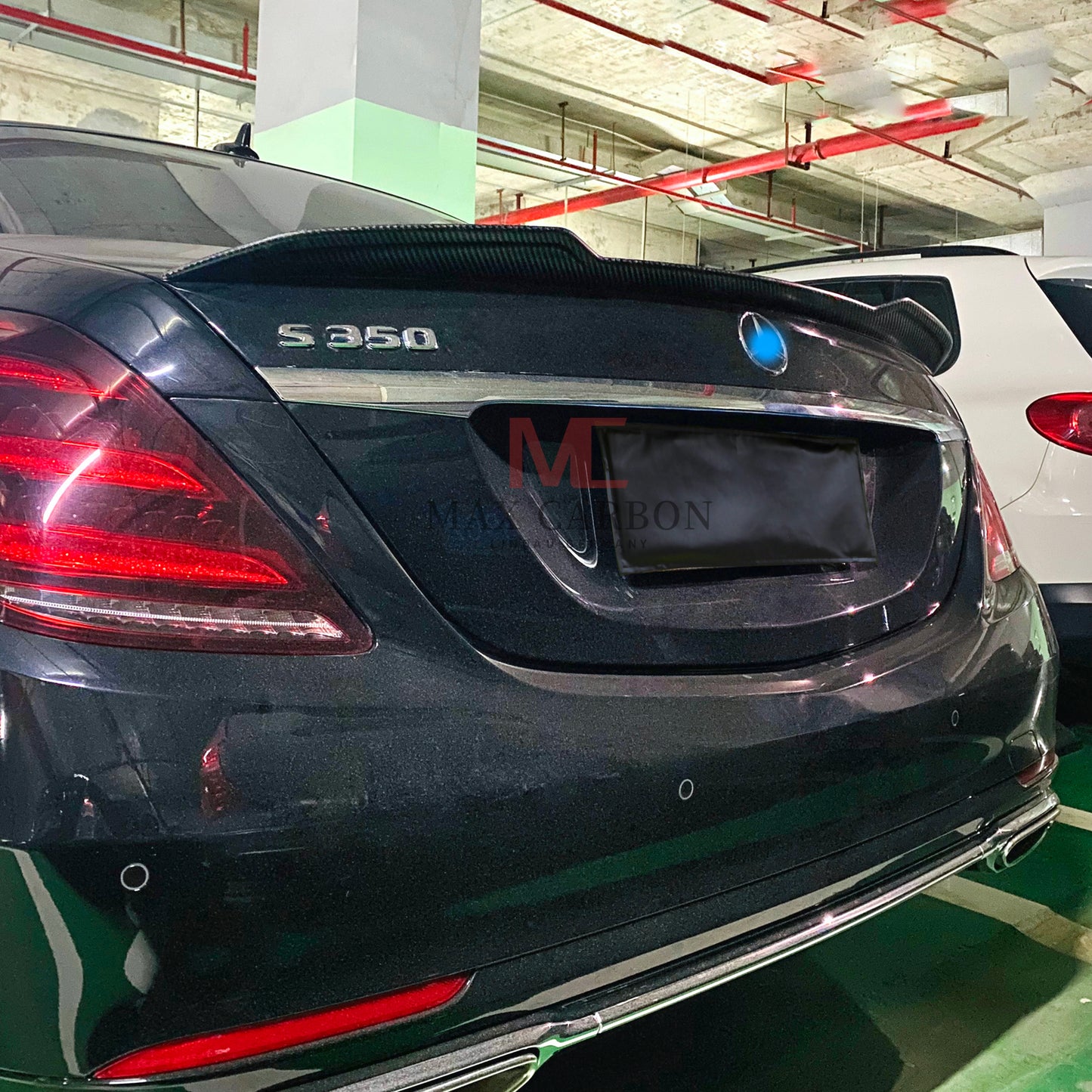 Lèvre de becquet arrière MC MAX CARBON Performance, pour Mercedes Benz classe S W222 berline AMG S63 S500 