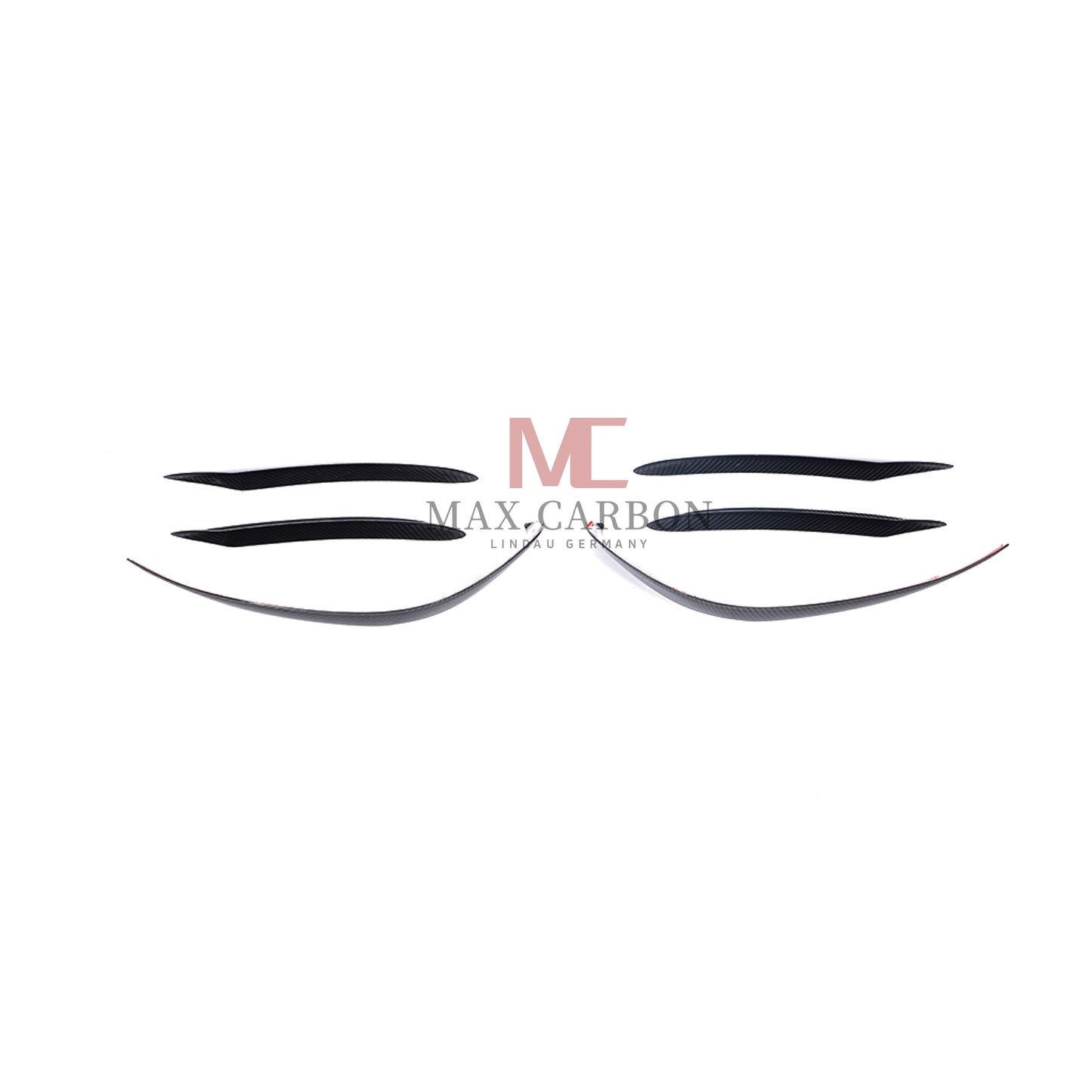 MC MAX CARBON Performance W205 C205 A205 S205 Front Bumper Canards for Mercedes Benz C Class Sport 